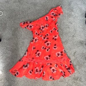 Worn once beautiful one shoulder floral dress
